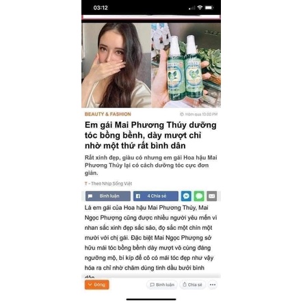 Xịt Tóc Tinh Dầu Bưởi Chanh Mọc Tóc Thái Lan