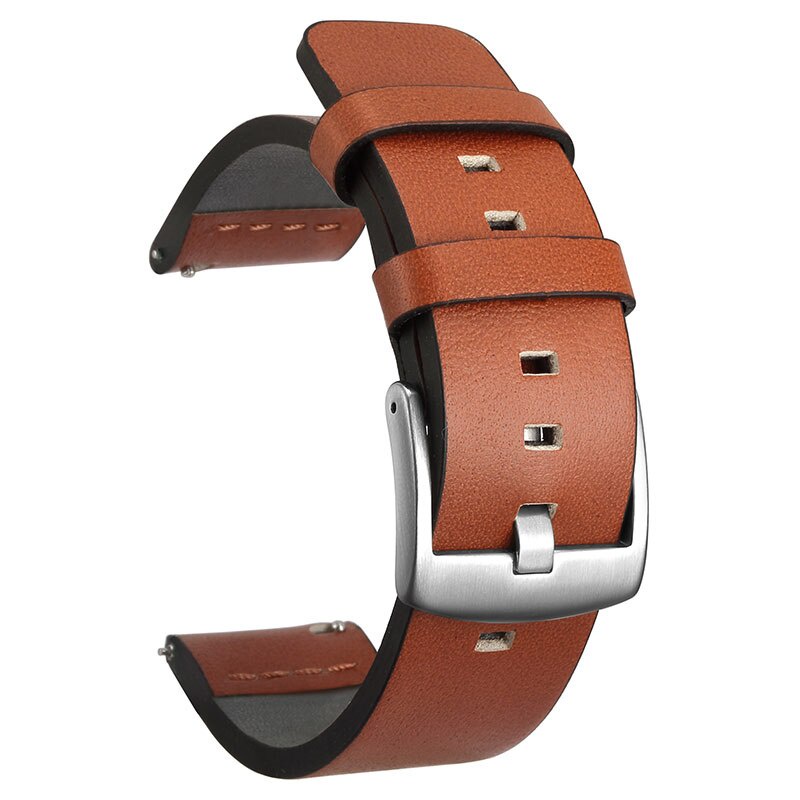 Dây Da Thay Thế 20mm 22mm Cho Đồng Hồ Samsung Galaxy Watch 4 44mm 40mm Watch4 Classic 46mm 42mm