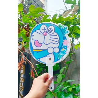 Quạt cầm tay tròn nhựa doremon