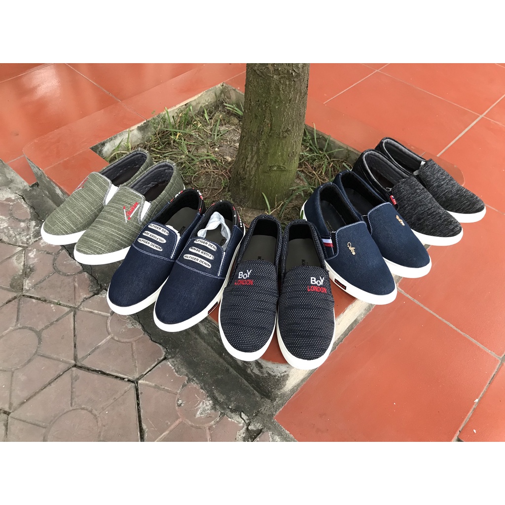 Giày Lười Vải, Slip On Thời Trang