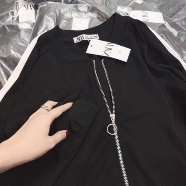 Aoa bomber phối sọc tay | BigBuy360 - bigbuy360.vn