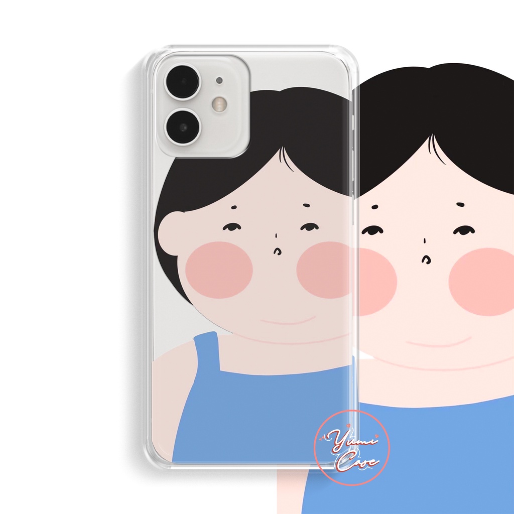 Ốp lưng điện thoại cho Samsung S21/ S21 Plus/ S21 Ultra/ S21 FE in BÉ MÂP 1-2 Yumi Case