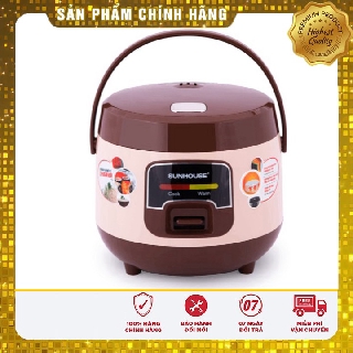 nồi cơm điện 1L SUNHOUSE {100% AN TOÀN CHO SK} SHD8208C