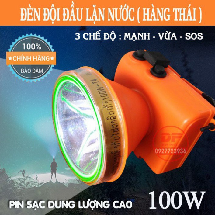 ĐÈN PIN ĐỘI ĐẦU LED HÀNG THÁI SIÊU SÁNG CHIẾU XA T4C VÀ T4A – LẶN NƯỚC SÂU 50M