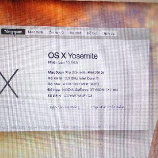 MacBook Pro 2012 MD103 - Hàng cũ - 15" / Core i7