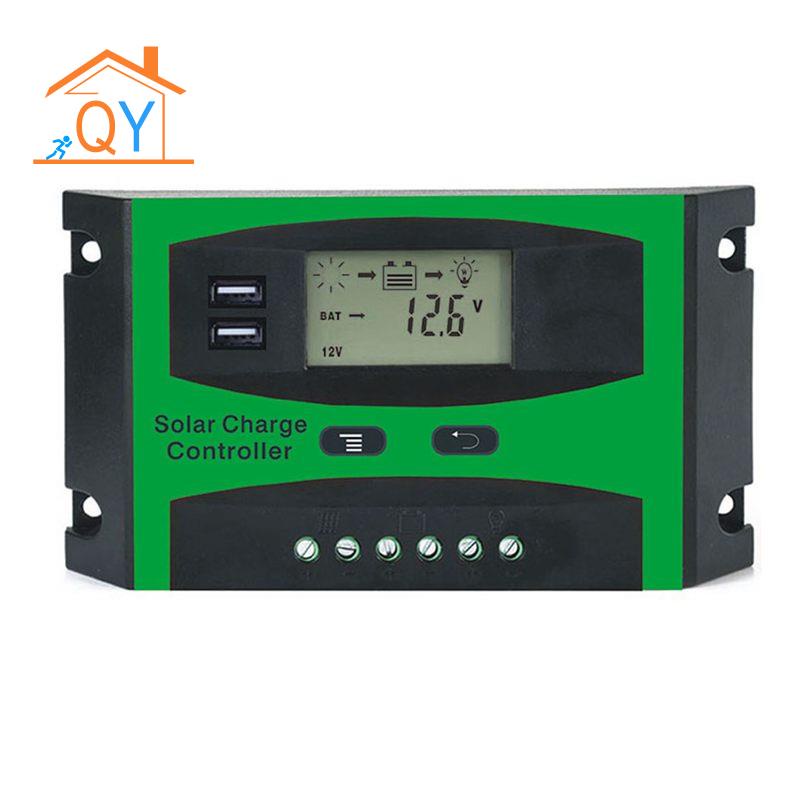 Bộ điều khiển sạc năng lượng mặt trời màn hình lcd 30a 12v 24v
