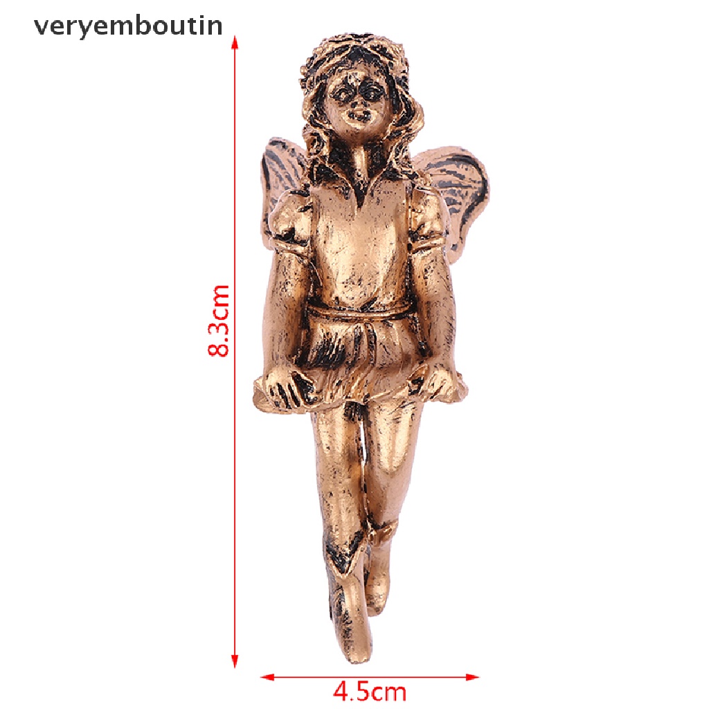 in Angel Girl Hanging Cup Resin Decoration Fairy Combination Flower Decor Garden n