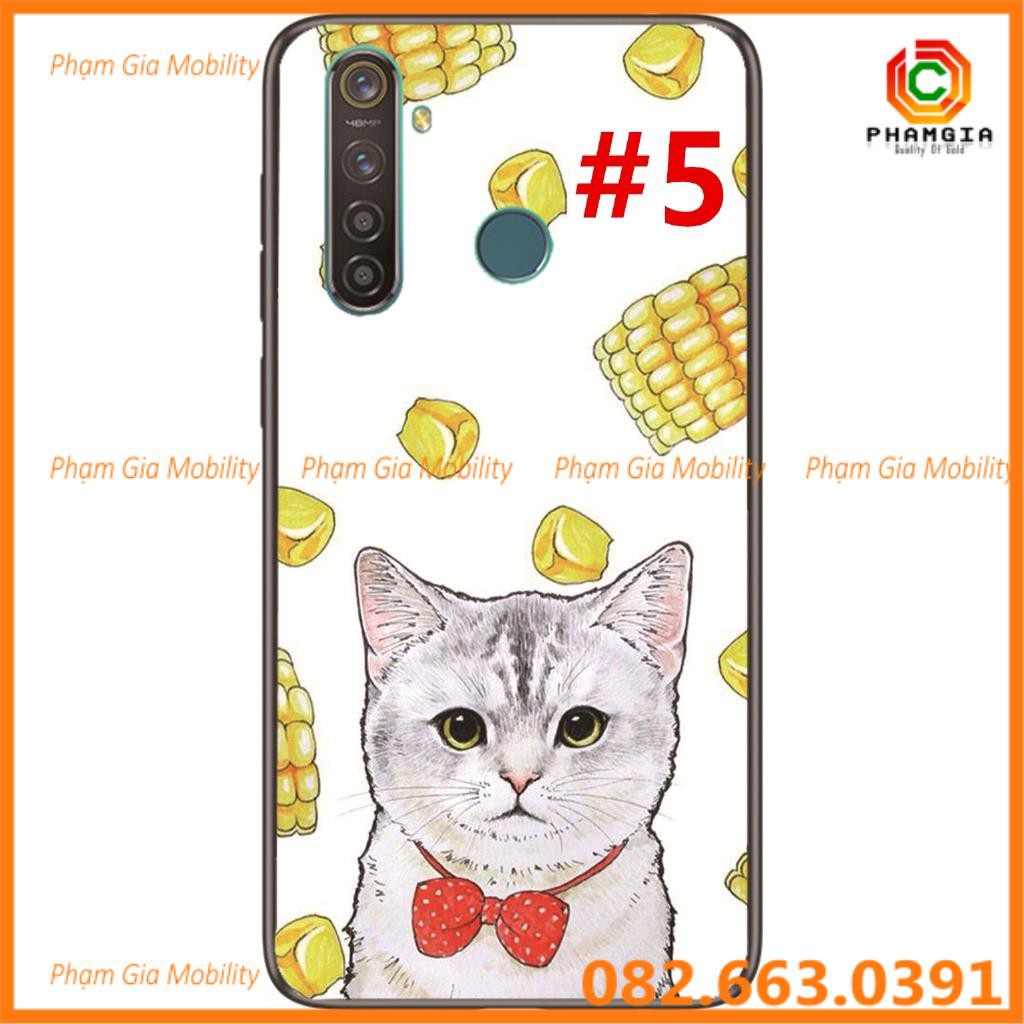 Ốp lưng hình tráng gương bóng đẹp thú cưng, chó mèo Realme 5i / Realme 5S / Realme 5 Pro / Realme Q/ Realme C3