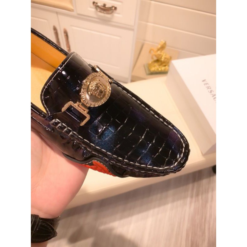 Giày lười nam da bò nhập khẩu cao cấp versace