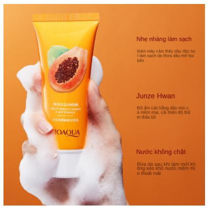 Sữa Rửa Mặt Đu Đủ Bioaqua Làm Sạch Dưỡng Da Mềm Mại