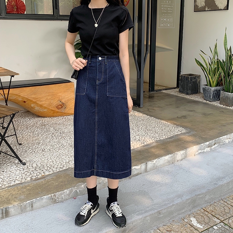 Chân Váy Denim Lưng Cao Thời Trang Cho Nữ | BigBuy360 - bigbuy360.vn