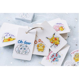 Bộ 45 Sticker Ngộ Nghĩnh dán trang trí E40