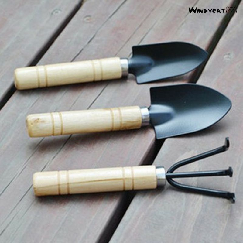 Bộ Cuốc Xẻng Làm Vườn Mini 3 Món SIGO