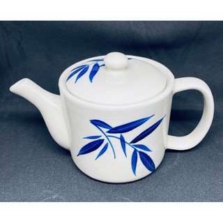 Bình trà lá trúc vẽ tay 450ml gốm sứ Nam Bộ Ấm uống trà/ chè gốm sứ