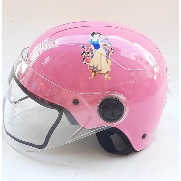 Mũ bảo hiểm cho bé 1/2 đầu có kính - siêu xinh - Dành cho bé từ 3 đến 6 tuổi - amby - giao tem ngẫu nhiên