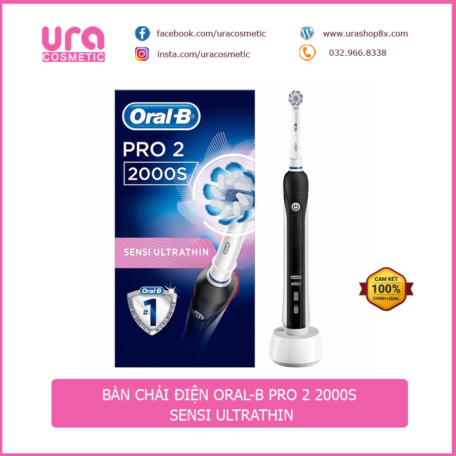 Bàn chải điện Oral-B Pro 2 2000S Sensi UltraThin