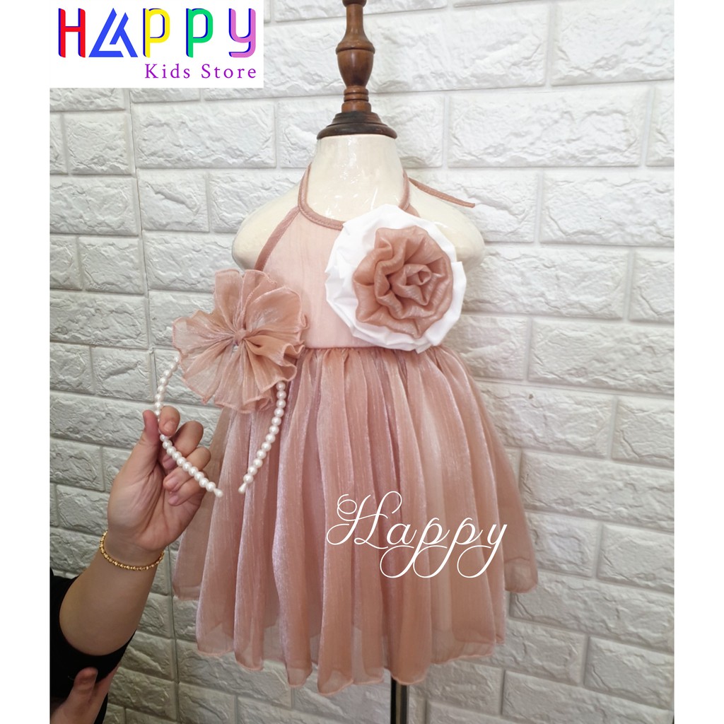 Đầm yếm bé gái Happy [Size 10-30kg] - 1G2098