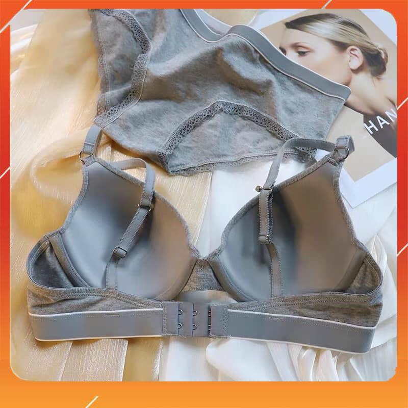 [2 màu] Set bộ đồ lót nữ cotton Tommyyy cao cấp áo có gọng đệm mút mỏng form cực chuẩn B24030