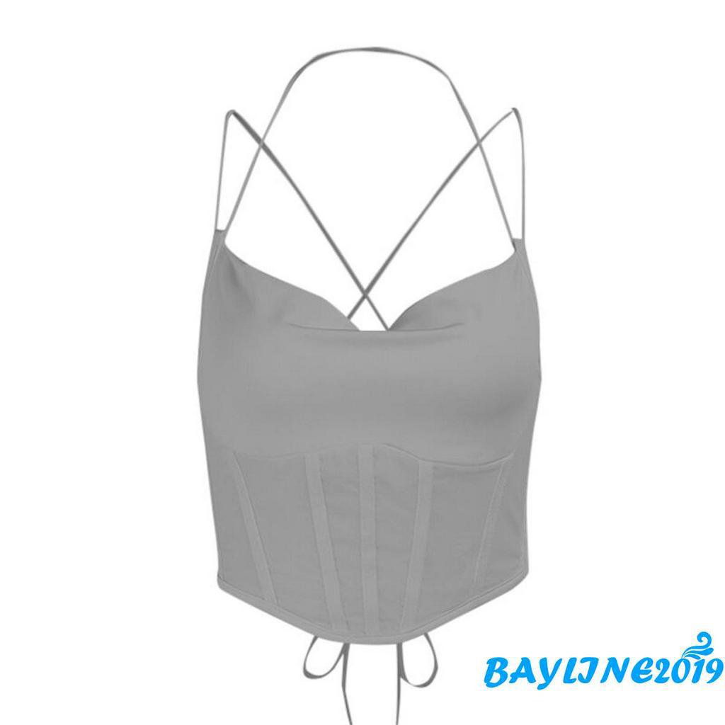 Áo Lửng Hai Dây Thời Trang Quyến Rũ Dành Cho Nữ