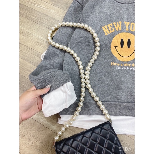 Bộ nỉ bông in NewYork Set nỉ in mặt cười