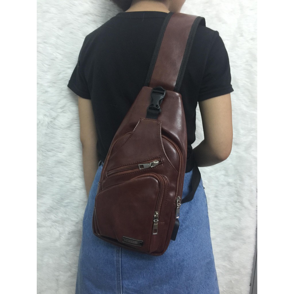 TÚI ĐEO CHÉO DA NAM NỮ, TÚI ĐEO NGANG HÔNG (92642) | BigBuy360 - bigbuy360.vn