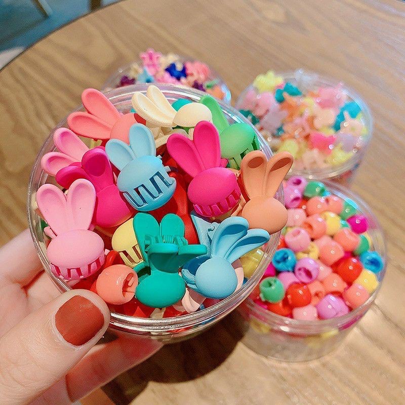 SET 6 CÁI KẸP TÓC HOA NHÍ MINI MIX NHIỀU MÀU CỰC XINH