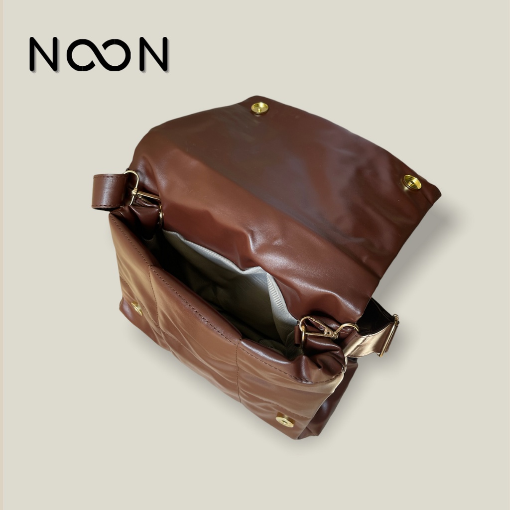 Túi đeo chéo nam nữ NOON ngăn chứa rộng, lót phao NB42