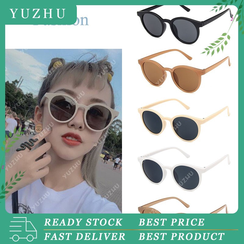 Kính mát mắt mèo gọng tròn chống tia UV thời trang xinh xắn cho phái nữ | BigBuy360 - bigbuy360.vn