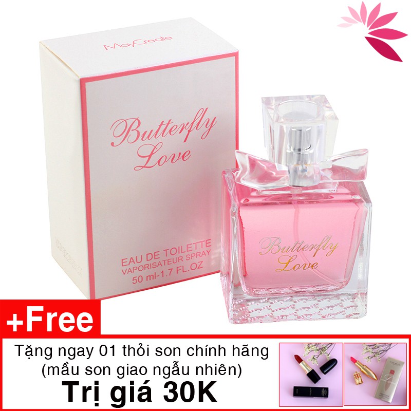 Nước hoa nữ , nước hoa chính hãng lưu hương lâu MayCreate Butterfly Love 50ml Tặng Son 30k Nh07 | BigBuy360 - bigbuy360.vn