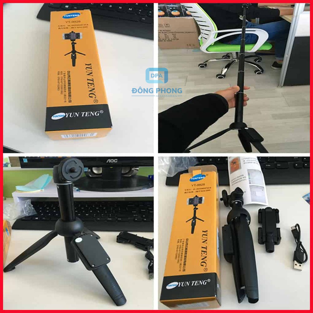 Gậy Chụp Hình Kiêm Tripod Đa Năng Yunteng YT-9928 Chính Hãng | BigBuy360 - bigbuy360.vn