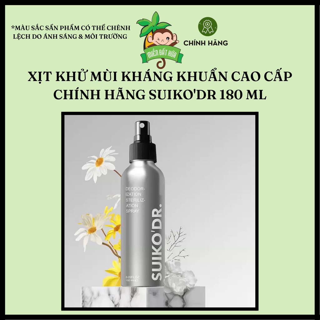 Vật dụng hamster - Xịt khử mùi, kháng khuẩn chính hãng Suiko'Dr 180ml dành cho hamster, thỏ, bọ