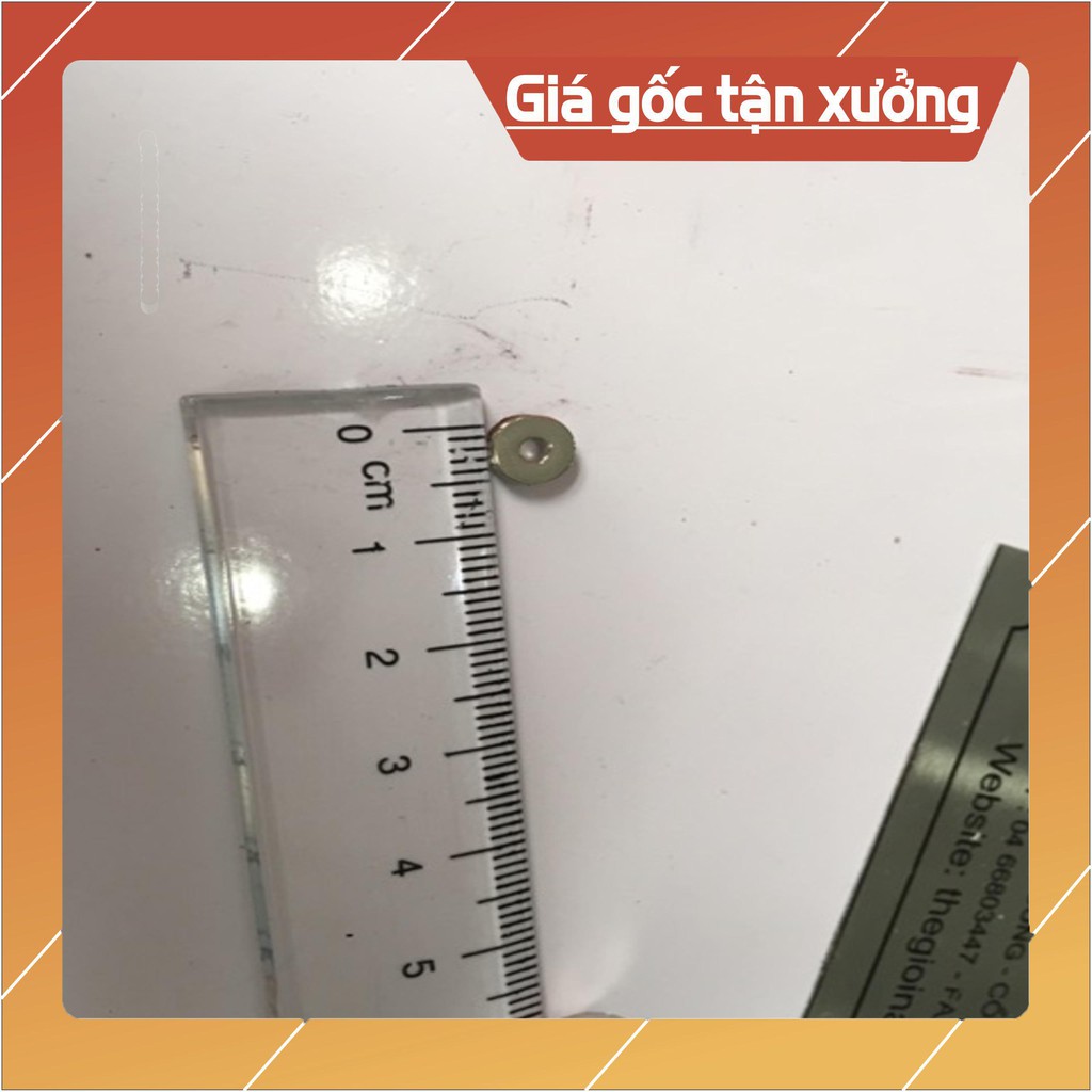 [Xả Kho] Nam châm viên câu cá 6.5*1.5 lỗ 2mm, loại nam châm trắng đất hiếm lực hút mạnh có lỗ