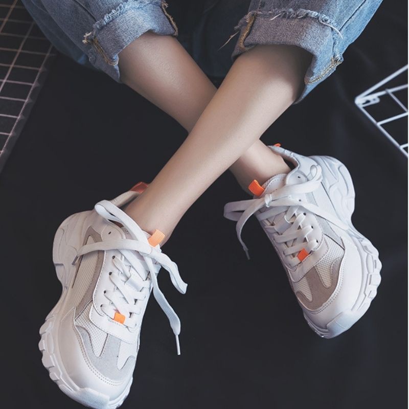 Giày Sneaker Nữ, Giày Thể Thao Mery Shoes Cá Tính Chạy Bộ Vải Lưới Thoáng Khí - MBS132