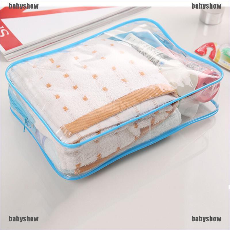 Túi Nhựa PVC Trong Suốt Đựng Mỹ Phẩm Có Khóa Kéo Tiện Dụng Mang Theo Du Lịch