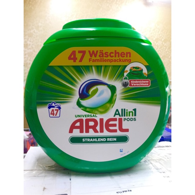 VIÊN GIẶT ARIEL- HÀNG MUA TẠI ĐỨC