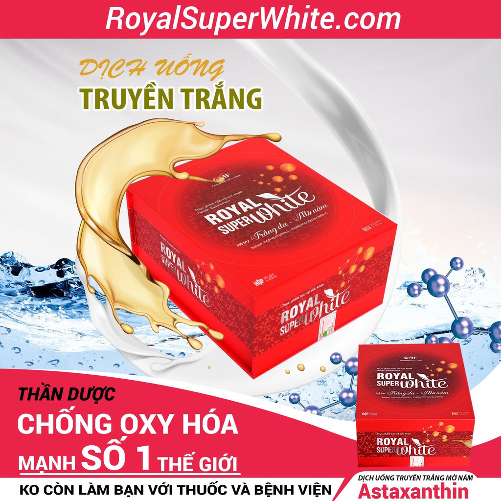 {Chính hãng - sale khủng - mua 3 tặng3} Dịch Uống Truyền Trắng Royal Super White (quà tặng Ib hoặc ngẫu nhiên)