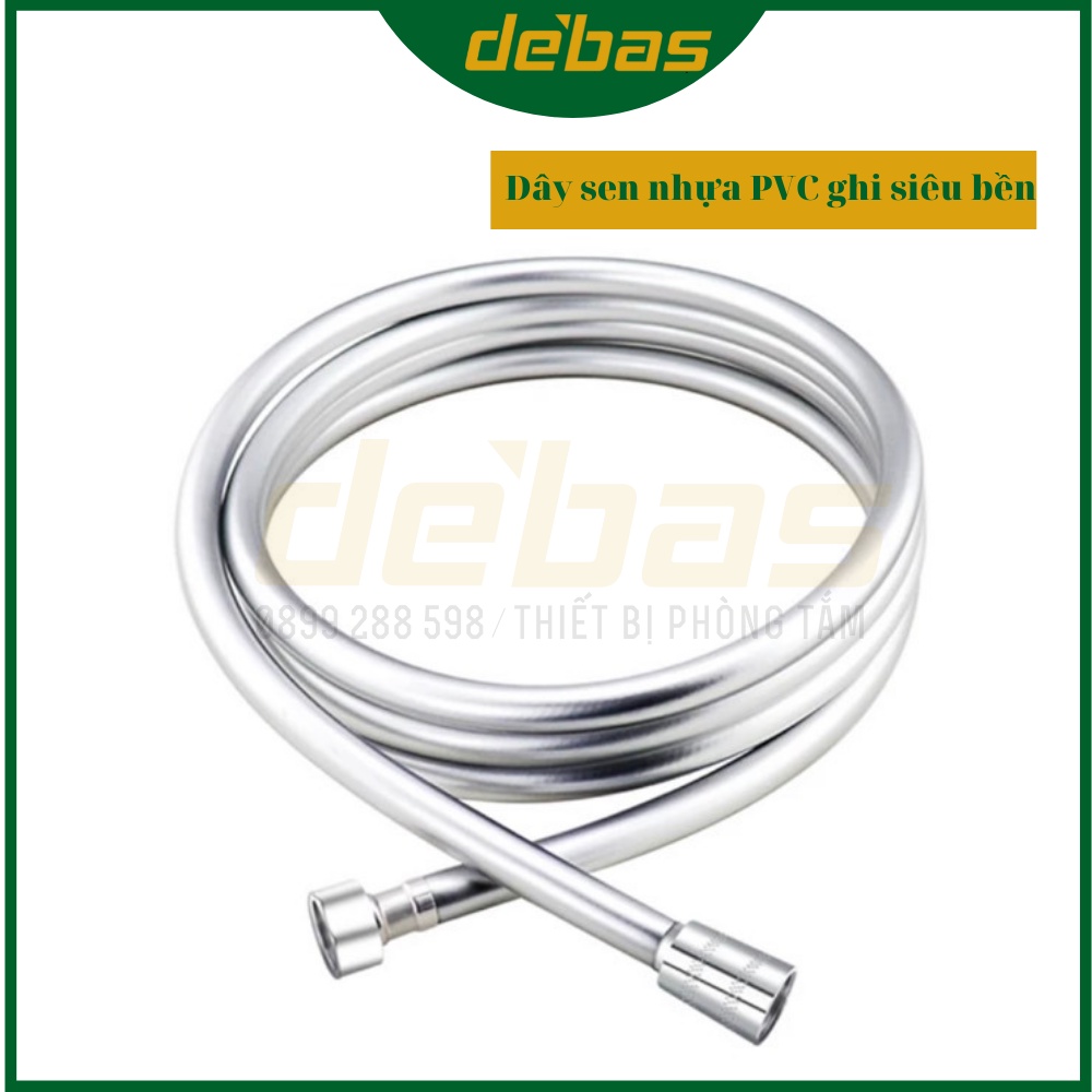 Dây sen tắm inox dây sen co giãn chống xoắn đứt ốc đồng lo xo cao cấp Debas
