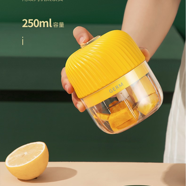 Máy xay tỏi APIYOO mini chạy điện có thể sạc lại dung tích 250ml dễ mang theo
