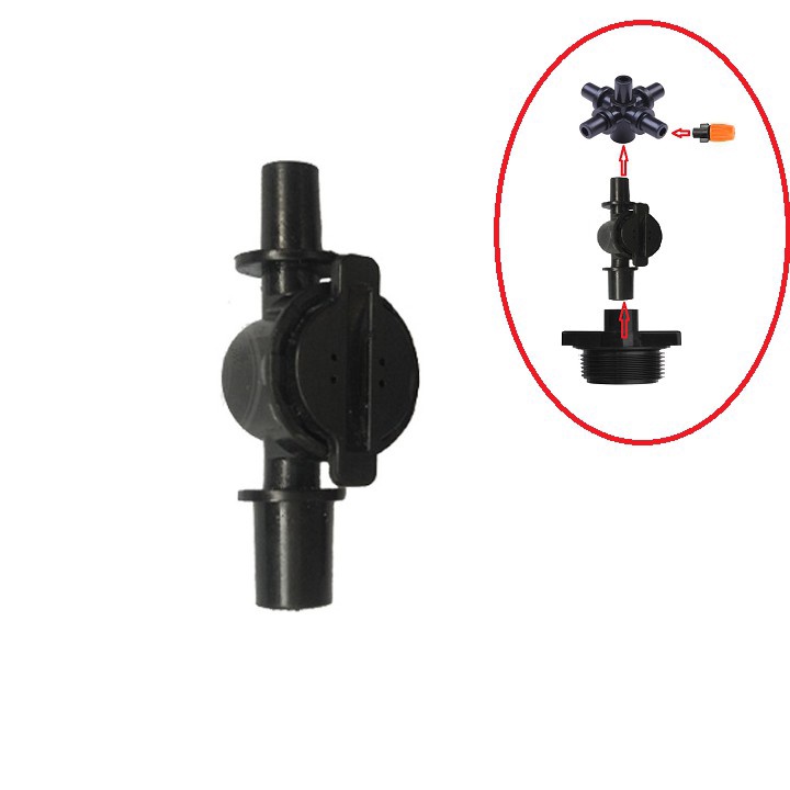 Van chống rỉ nước gắn béc phun sương - van điều áp tưới phun sương