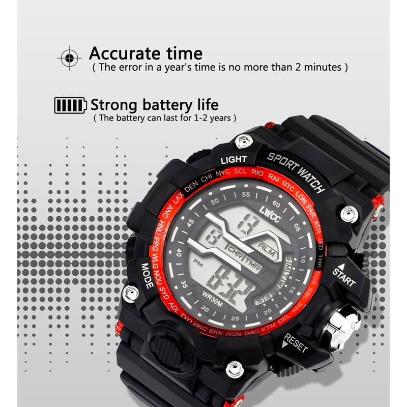 Đồng hồ kỹ thuật số đa chức năng mới Đồng hồ bơi chống nước | BigBuy360 - bigbuy360.vn