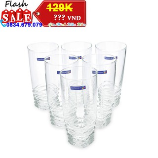 Bộ 6 ly cao thủy tinh Luminarc 330ml