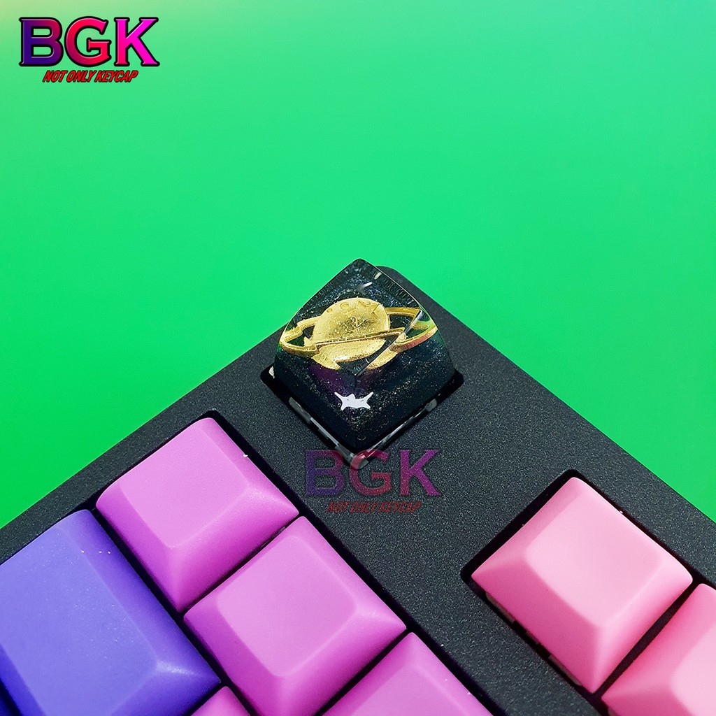 Keycap Lẻ hình hành tinh ngoài vũ trụ cực đẹp Sa profile ( keycap resin độc lạ )( Keycap Artisan )