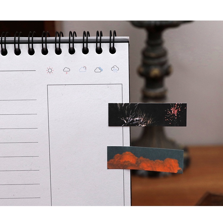 Set 100 Giấy Ghi Chú Mini Hình Phong Cảnh Dễ Thương note