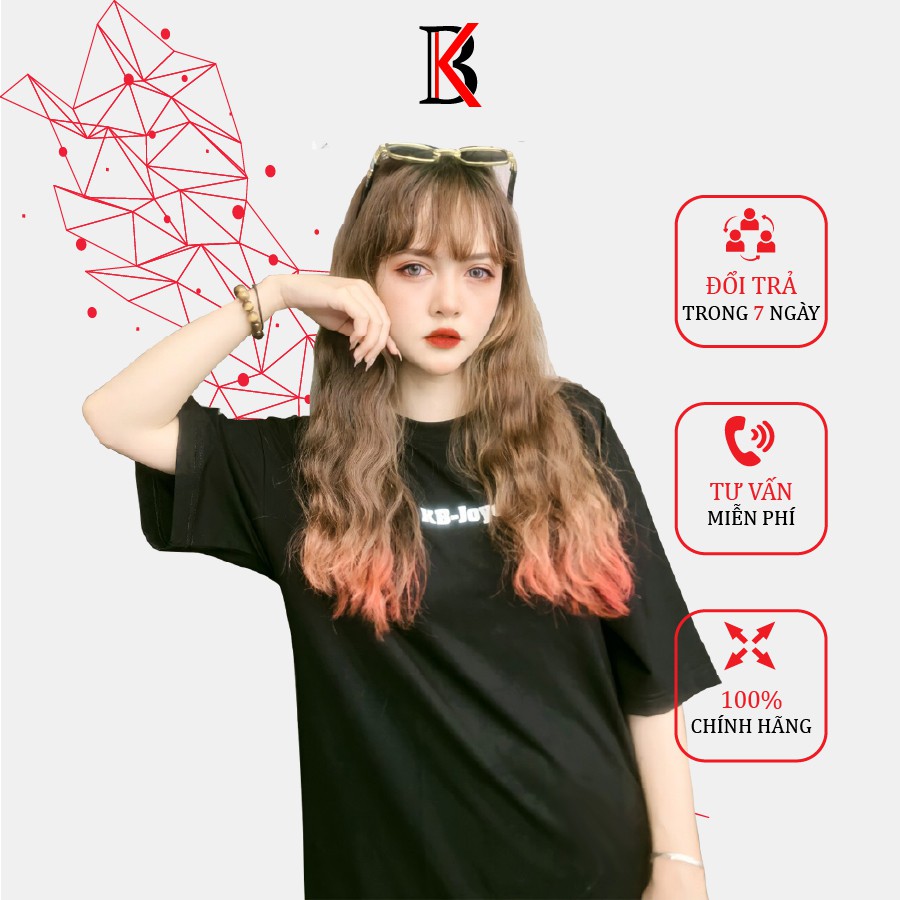 Áo Thun Nam Nữ Tay Lỡ Form Rộng In Chữ Imaginative KB-Joyce Chất Liệu Cotton Cao Cấp Thấm Hút Tốt IMA1 Black