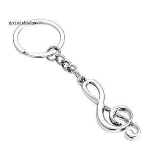 Móc khóa hình khóa sol 3d màu bạc độc đáo chất lượng cao