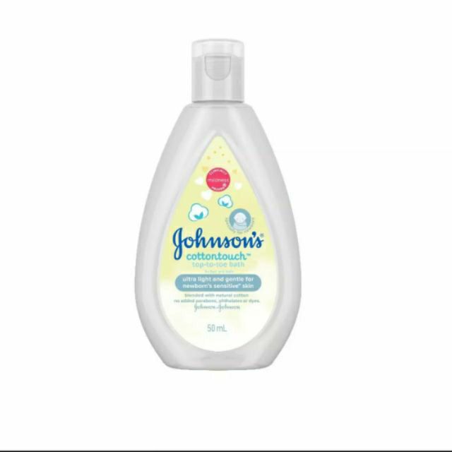 Sữa tắm gội toàn thân mềm mịn Johnson's Baby Cotton Touch 50ml cho bé