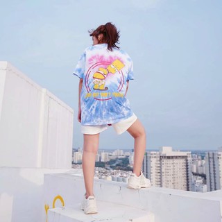 Áo phông áo thun loang màu họa tiết unisex