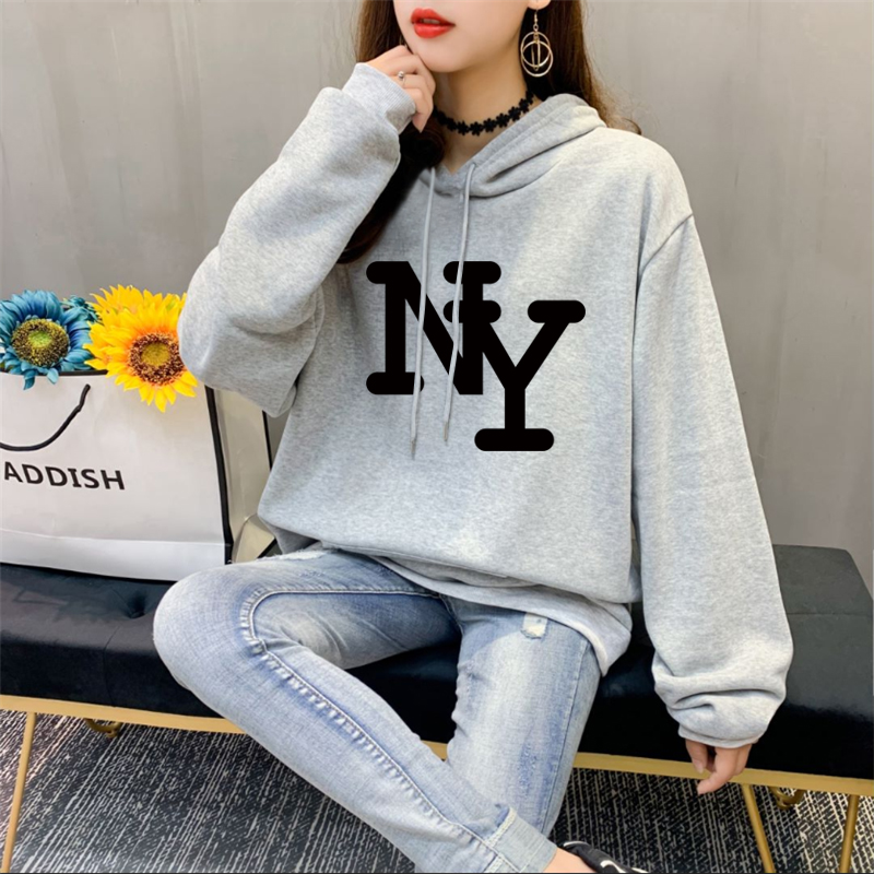 NRVP Áo Nỉ Nữ Dài Tay Có Mũ Thời Trang Hàn 2020