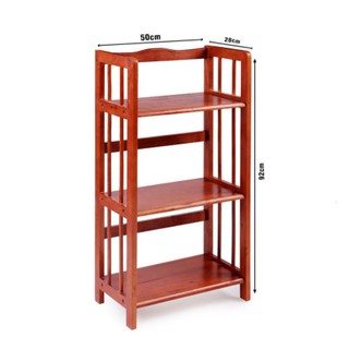 Kệ gỗ kệ để đồ 3 tầng dài 50cm tự lắp ráp mjzzuxx đa năng KS3T50
