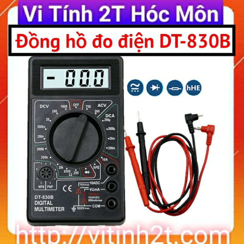 Máy Đo Vạn Năng Dt-830B AC DC 750 1000v